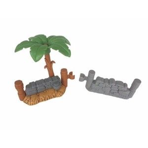 2005 Fisher Price Little People Nativity Palm Trees Stone Wall Fence Replacement